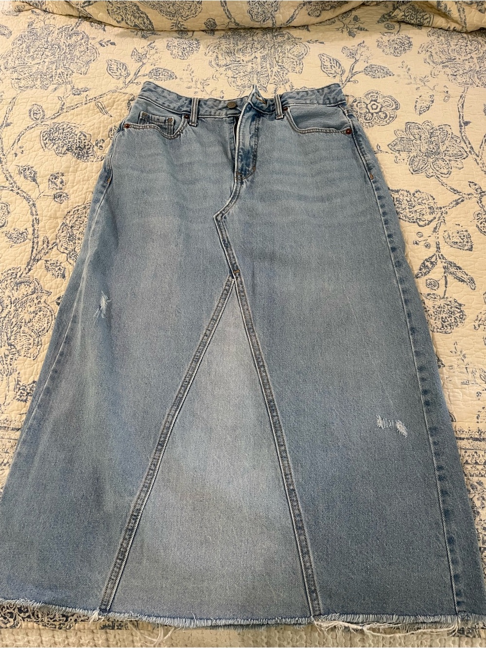 Old navy denim midi skirt